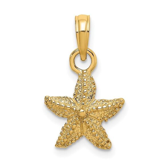 10k Yellow Gold Starfish Charm